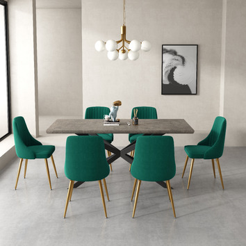 Ever Dreaming Living 6 Seater Murphy Dining Table & Chair Set | Temple ...