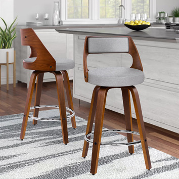 HoxtonRoom 65cm Dillon Swivel Bar Stools | Temple & Webster