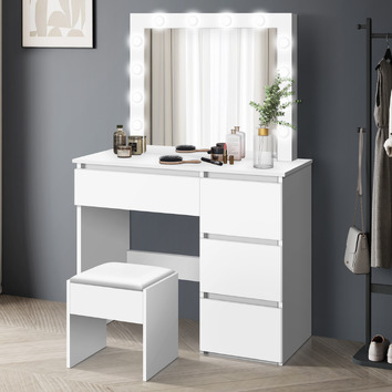 HoxtonRoom 2 Piece Vehsa Dressing Table & Stool Set | Temple & Webster