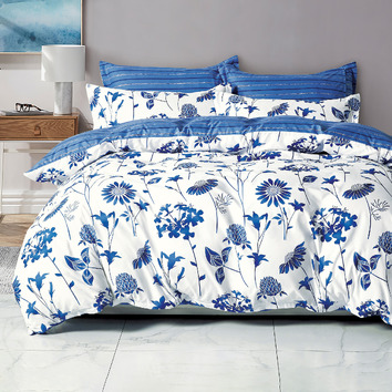 CleverPolly Lin Microfibre Quilt Cover Set | Temple & Webster