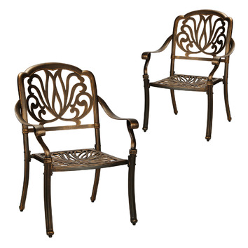 bronze patio dining chairs