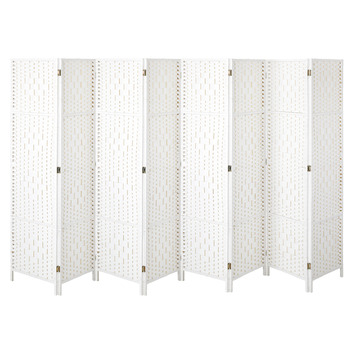 LivingFusion 8 Panel Shyla Pine Wood Room Divider | Temple & Webster