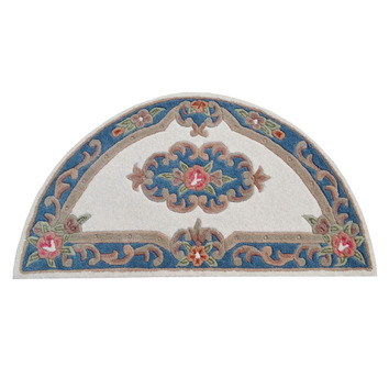 Boulevarde Rugs Blue Avalon Hand-Tufted Wool Arched Rug | Temple & Webster
