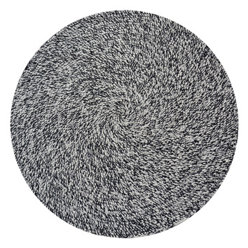 Boulevarde Rugs Ivory & Black Jadon Indoor/Outdoor Round Rug | Temple ...