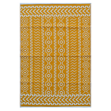 St Bernard Yellow Pattern Print Floor Mat