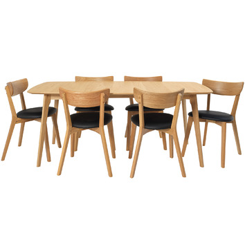 Loft 23 by Temple & Webster 6 Seater Rectangular Fjord Dining Table ...