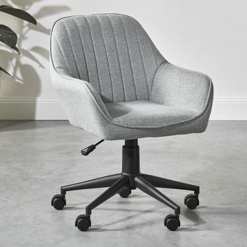 Loft 23 by Temple & Webster Grey Kinsey Fabric Office Chair