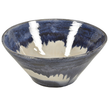 black and white pottery bowls