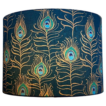 Campana Collective Peacock Feathers Lamp Shade | Temple & Webster