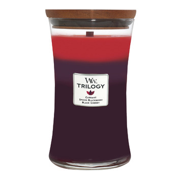 Woodwick Large Hourglass Trilogy Geurkaars – Houten Lont, 3 Lagen Geur | Café Sweets | Brandt Tot 130 Uur Drie Lagen Geur Coastal Seaside Island