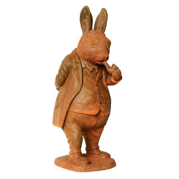 Cast Iron Rabbit Statue | Temple & Webster