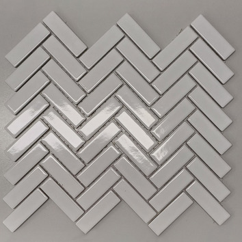 Carlotta Herringbone Porcelain Mosaic Tile | Temple & Webster