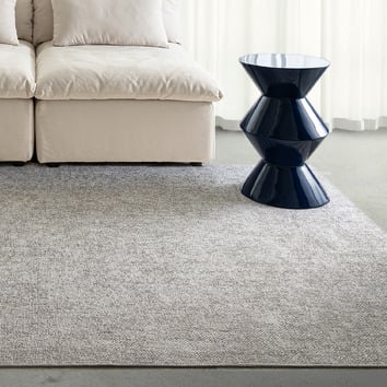 DaisieRugStudio Light Grey Cresida Flat-Woven Rug | Temple & Webster
