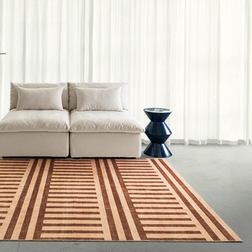 DaisieRugStudio Peach & Rust Madison Machine Washable Rug | Temple ...