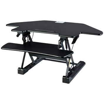 Fortia Adjustable Corner Desk Riser | Temple & Webster