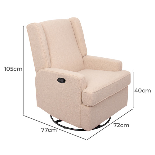 Luna Teddy Recliner Armchair