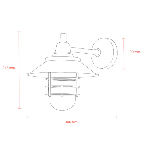 Epping Brass Outdoor Wall Light