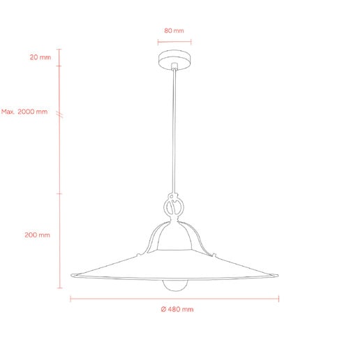 Benson Brass Pendant Light