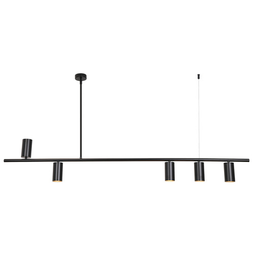 Delco Brass 5 Light Pendant