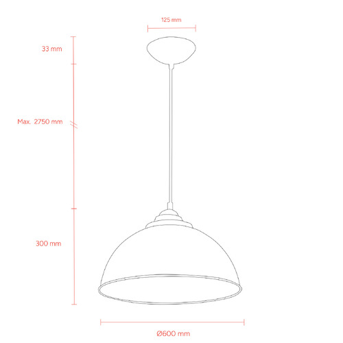 Kingston Iron Pendant Light