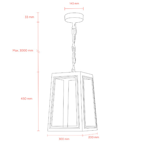 Preston Brass & Glass Pendant Light