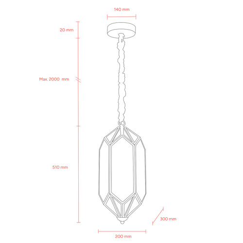 Eleanor Brass & Glass Pendant Light