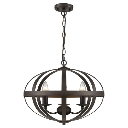 Lincon Iron 3 Light Pendant