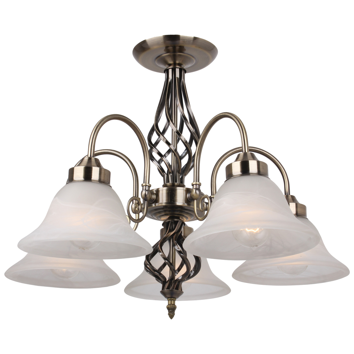 Geneva Glass 5-Light Pendant