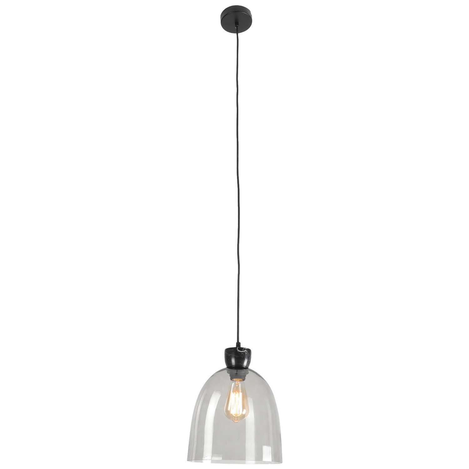 Holly Smoke Glass Pendant Light