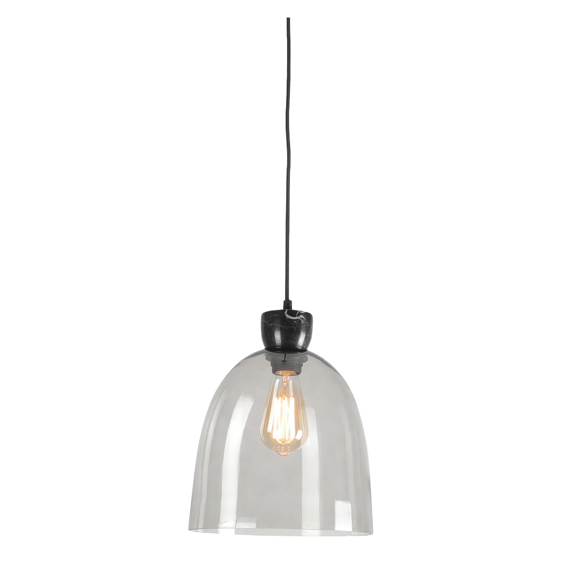 Holly Smoke Glass Pendant Light