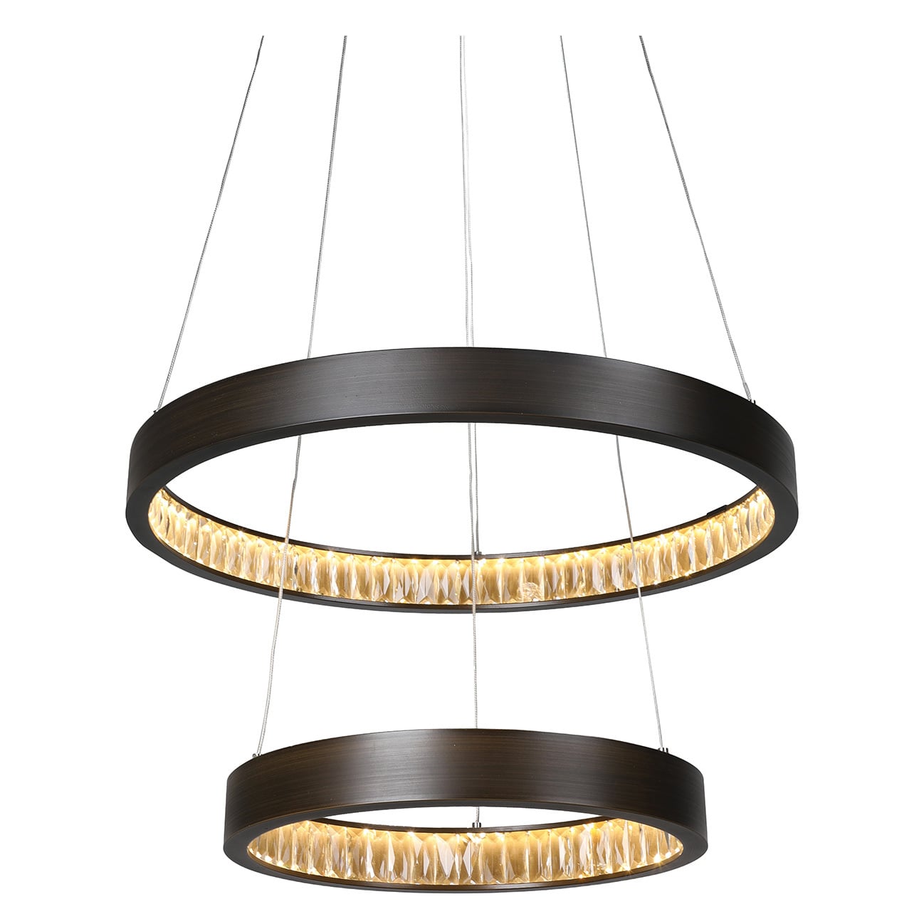 Margo Crystal 2 Tier Adjustable LED Pendant Light