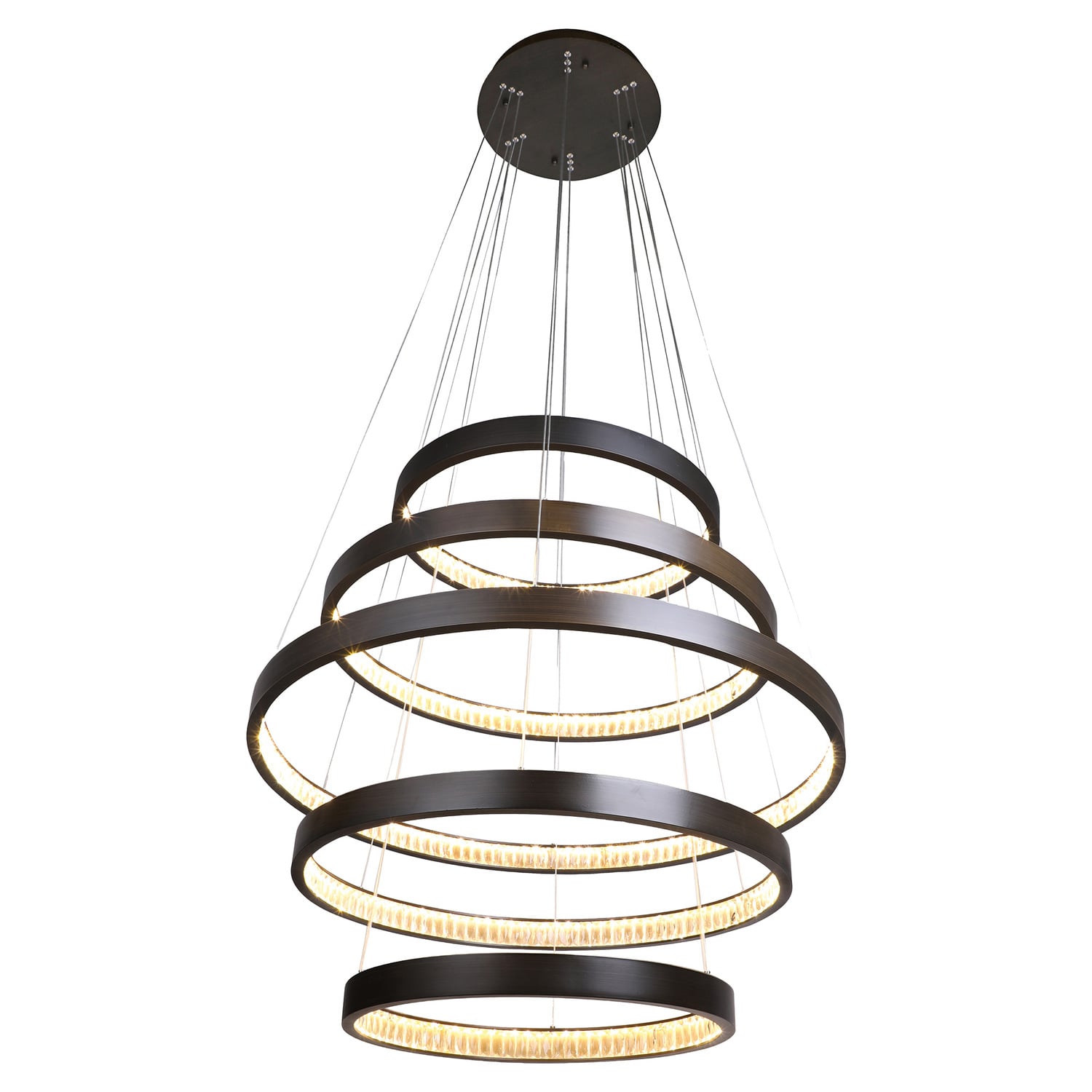 Margo Crystal 5 Tier Adjustable Pendant Light