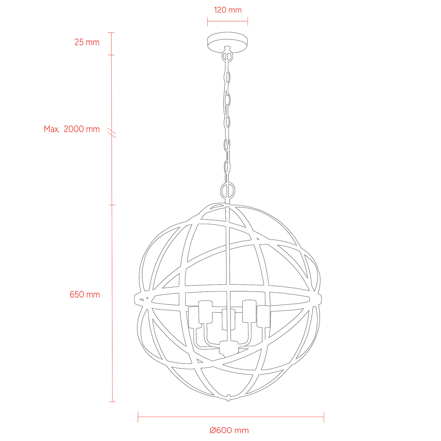 Apollo 5-Light Pendant