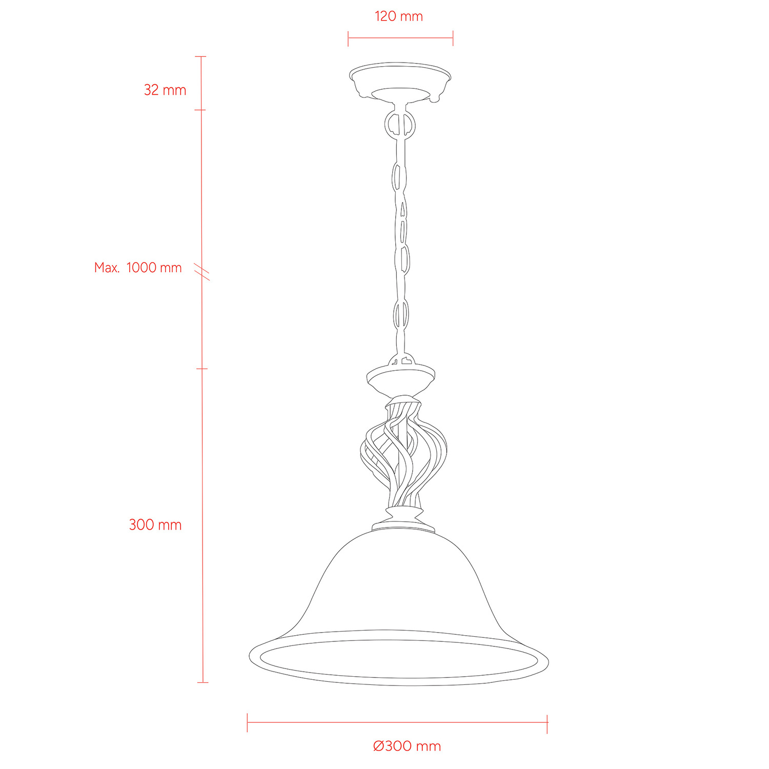 Geneva Glass Pendant Light