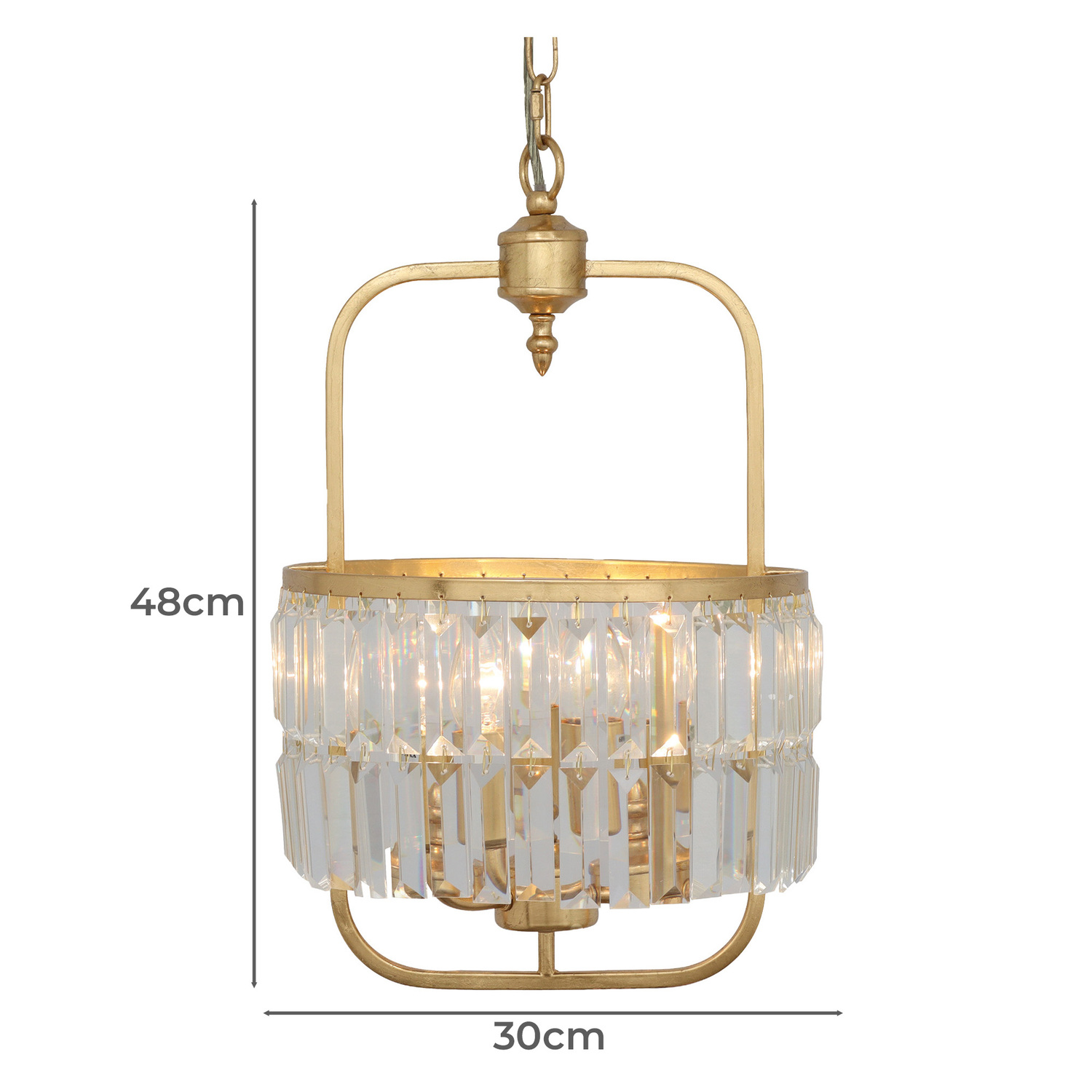 Tilly Crystal 3-Light Chandelier