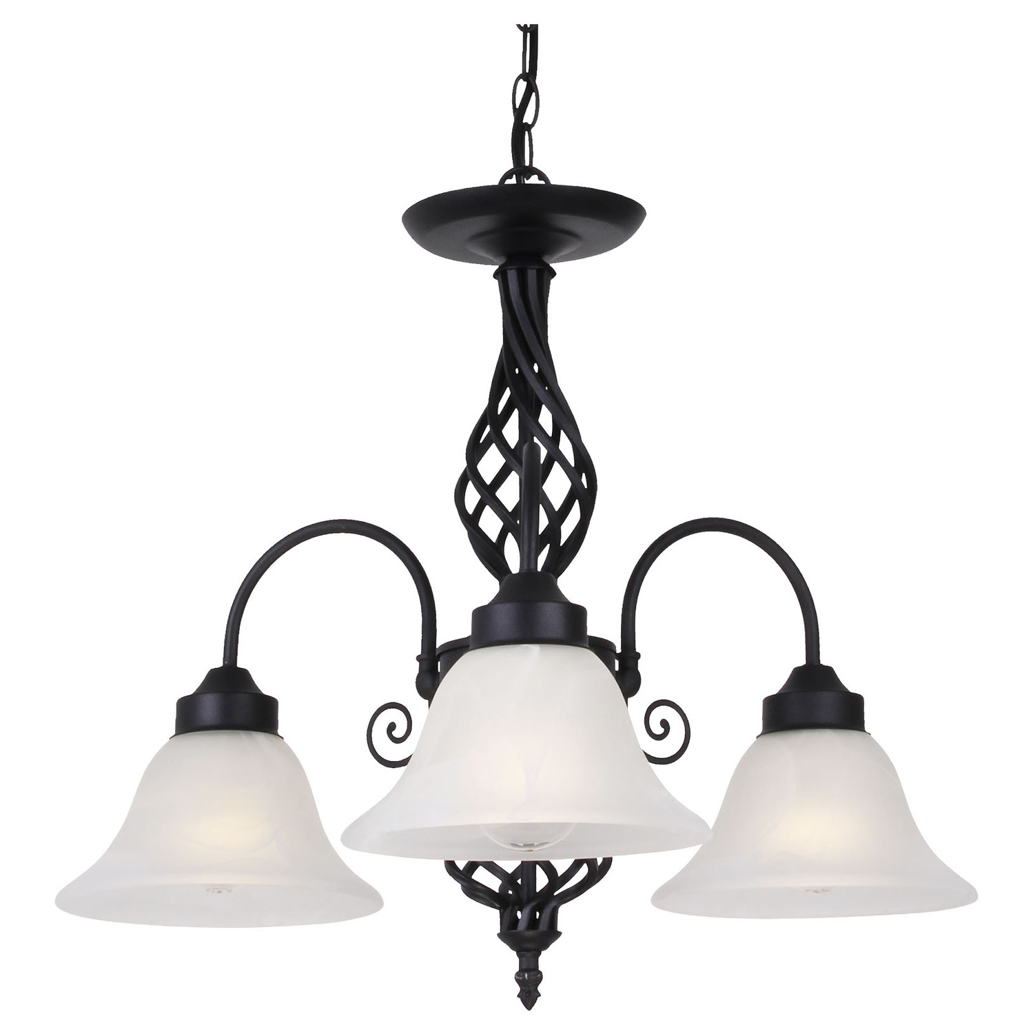 Geneva Metal 3-Light Chandelier