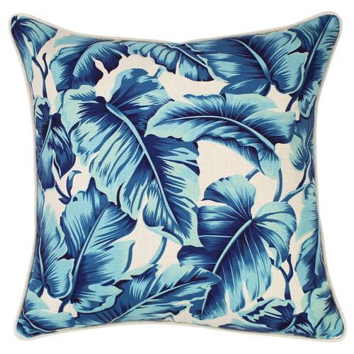 Caribbean Ocean Blue Cushion | Temple & Webster