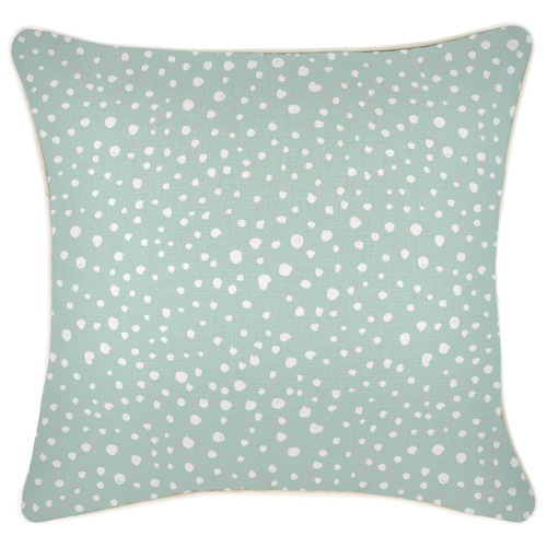 Escape to Paradise White Piped Edge Lunar Square Outdoor Cushion ...