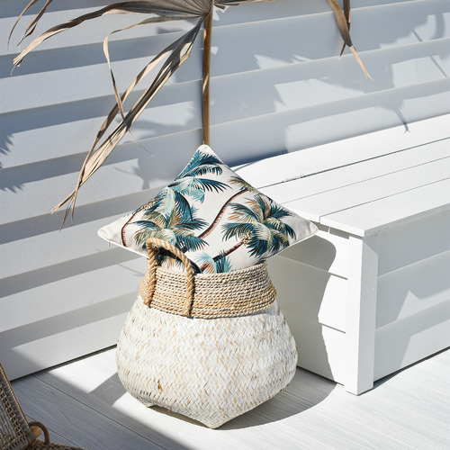 Natural-Palm-Trees-Coastal-Fringed-Square-Cushion