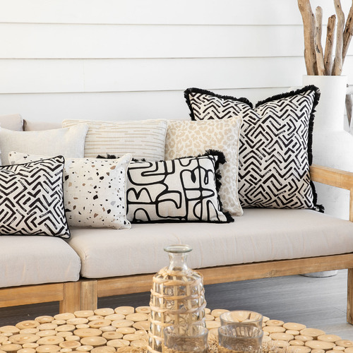 Safari Piped Square Outdoor Cushion
