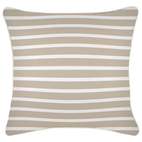 Stripe Hampton Square Piped Outdoor Cushion