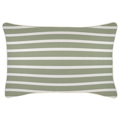 Stripe Hampton Rectangular Piped Outdoor Cushion
