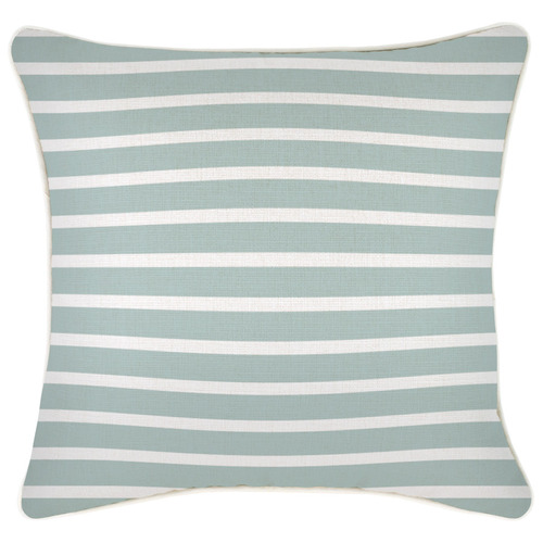 Stripe Hampton Square Piped Outdoor Cushion