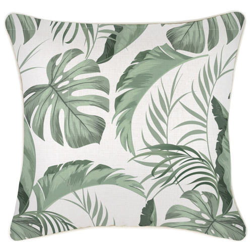 Escape to Paradise Pacifico Piped Square Outdoor Cushion | Temple & Webster