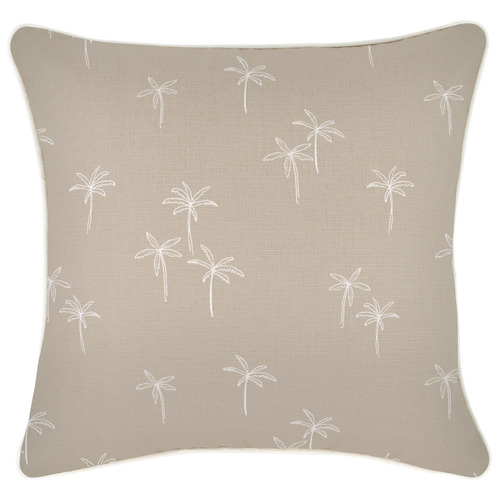 Palm Cove Square Piped Outdoor Cushion