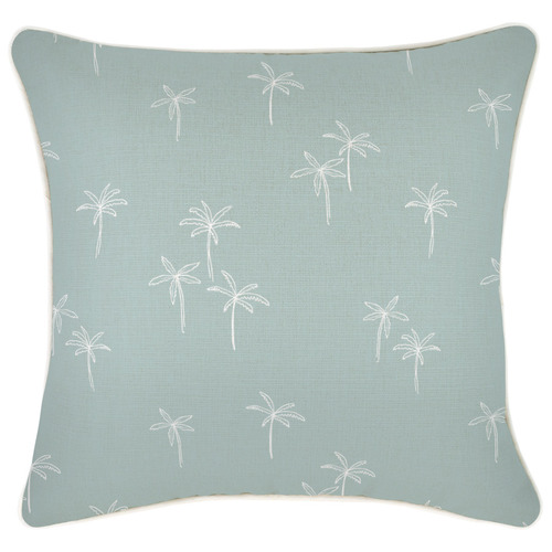 Palm Cove Square Piped Outdoor Cushion