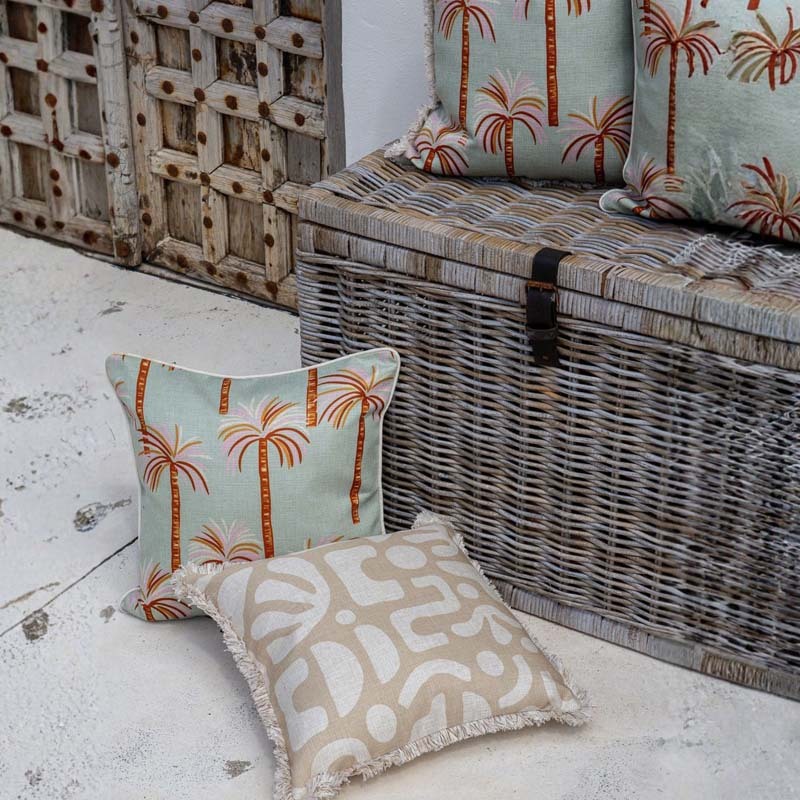 Square Oasis Seafoam Cushion Cover