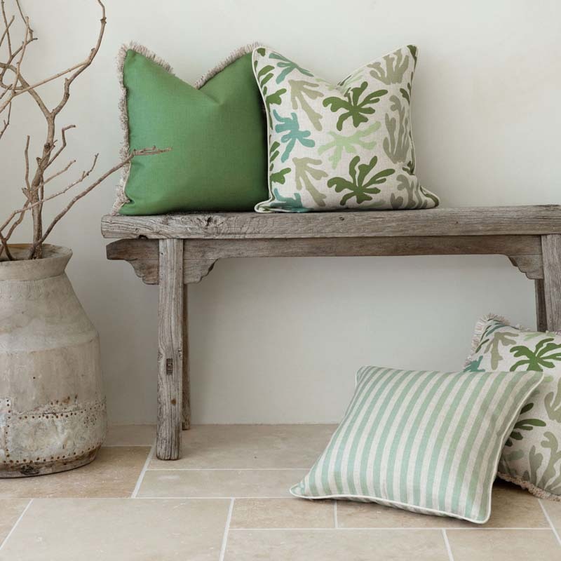 Green Seaweed Outdoor Cushion Cover