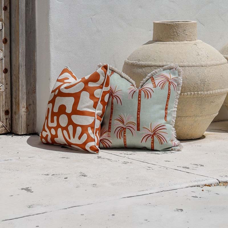 Square Oasis Seafoam Cushion Cover