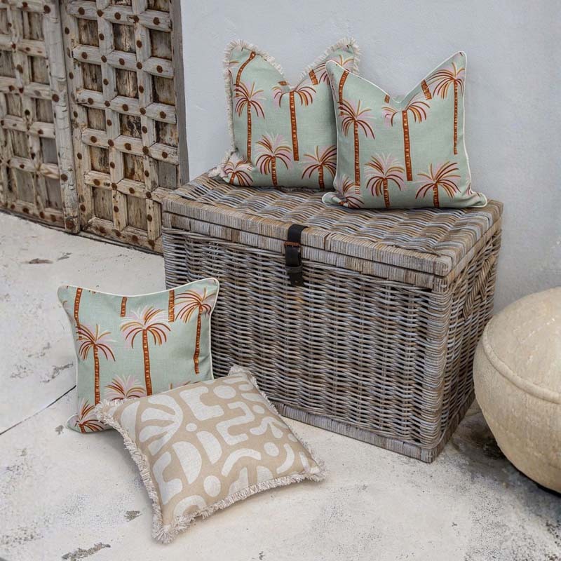 Square Oasis Seafoam Cushion Cover